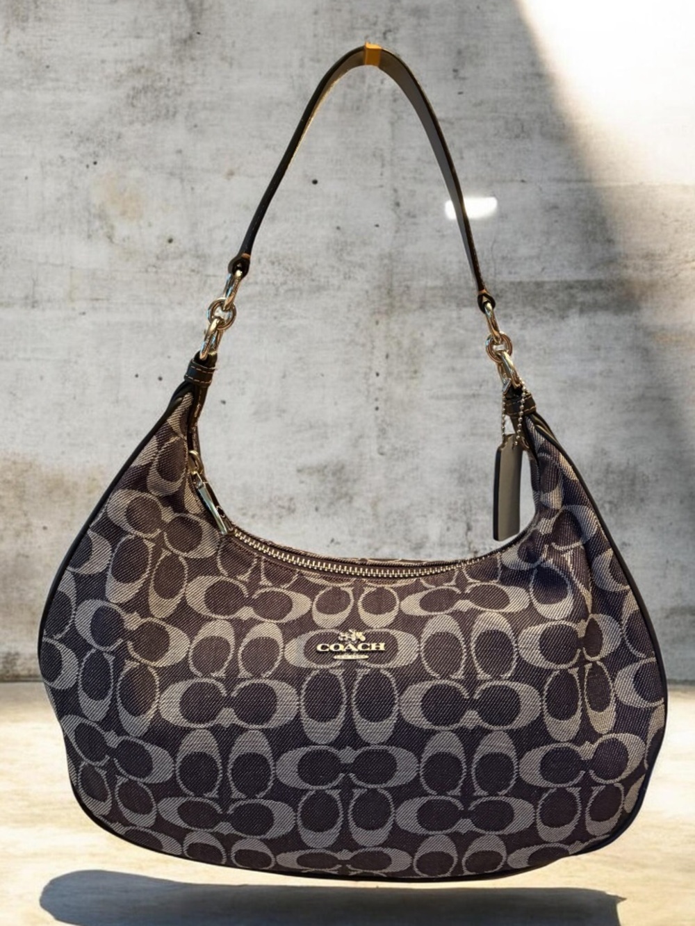 Coach Harley Hobo in Signature Denim (Style No. F57553)